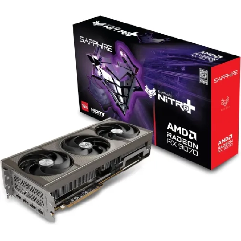 Sapphire NITRO+ AMD Radeon RX 9070 Gaming OC 16GB GDDR6 650W Graphics Card
